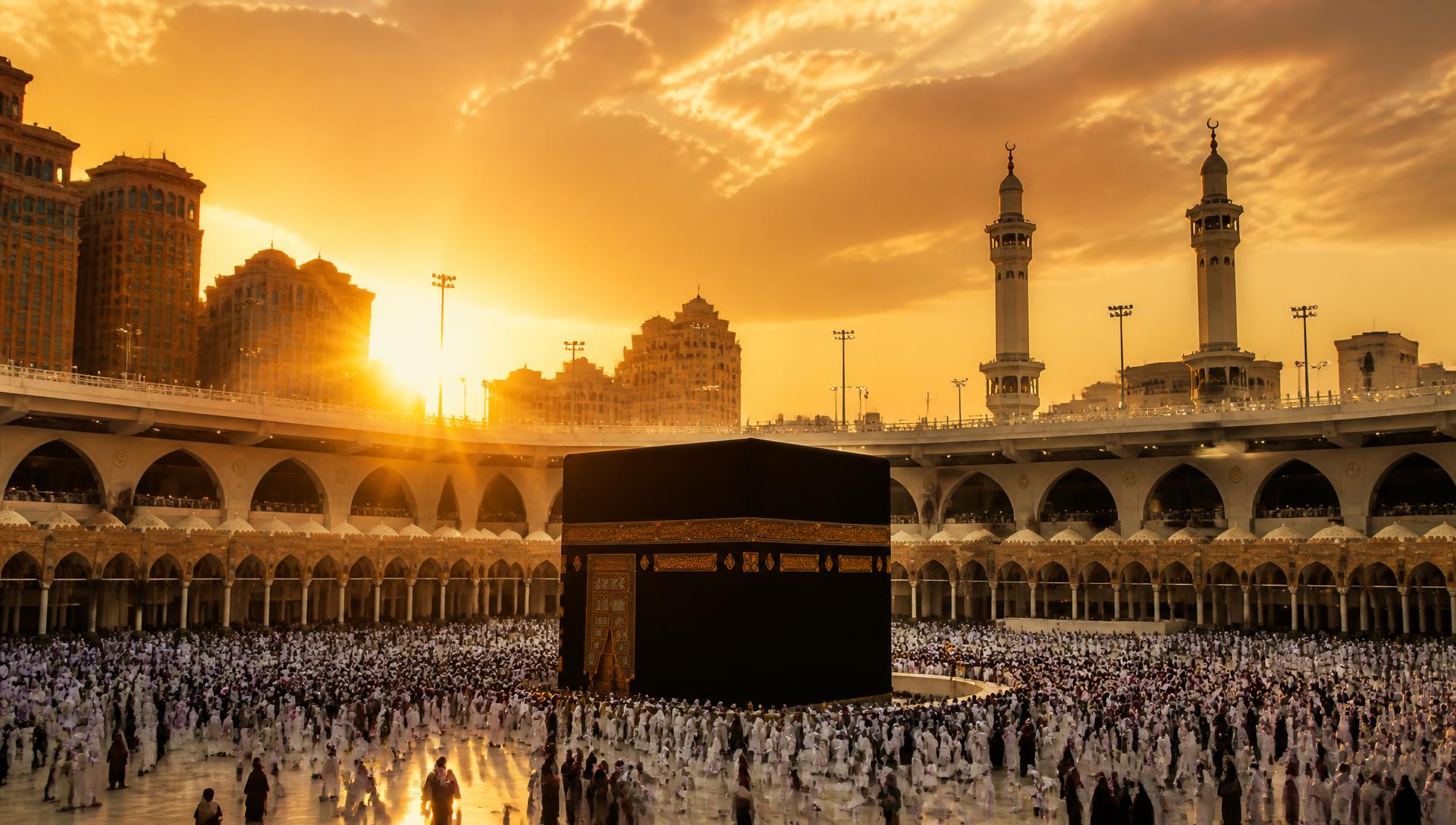 Jamaah beribadah di sekitar Ka'bah, Masjidil Haram